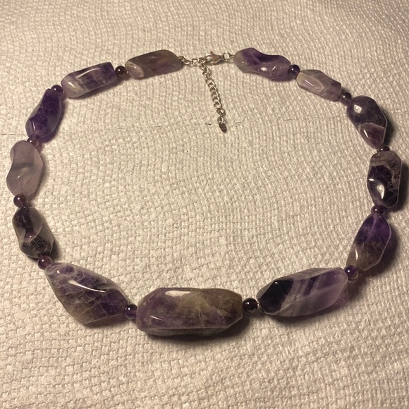 Jewelry - Sterling silver amethyst stone necklace